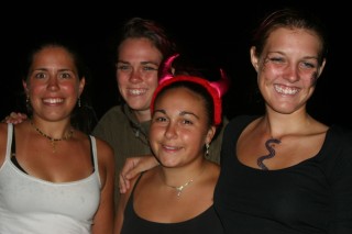Amanda, Alex, Tianna & Katrina -- Halloween girls