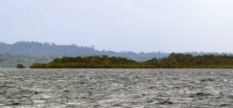 Approaching our Analava Island anchorage