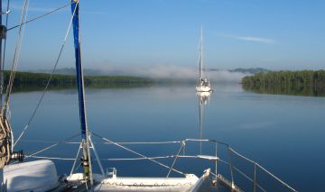 Calm morning in the Andaman Strait