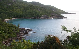 Bird's eye view of Anse Major, Mah