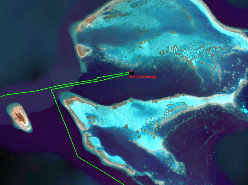 Apo Reef anchorage and approaches