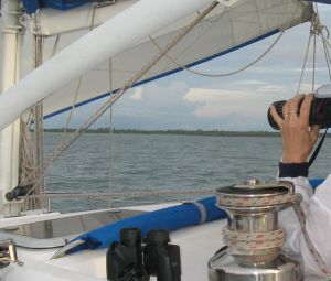 Off the coast of Borneo, Belawai River area, Sarawak.