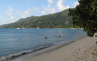 The anchorage at Beau Vallon, Mah