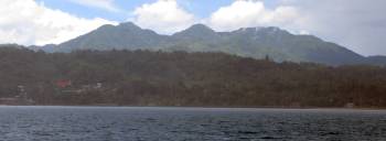 Ambon mountains from Bagwala Bay anchorage