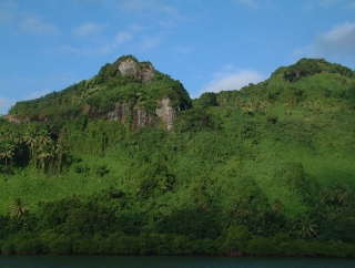 The forested cliffs of Malama Bay, Beqa, provide excellent shelter