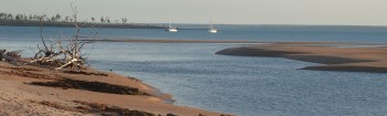 Berkeley Bay anchorage and Caiman Creek