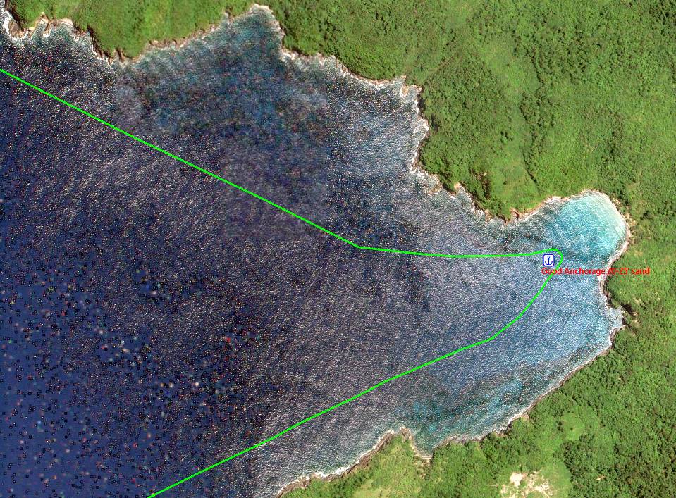 Boayan Island West anchorage and approaches