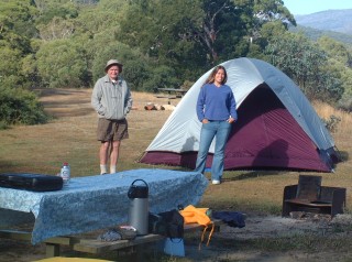 Evenings got cold in the Snowy Mountains