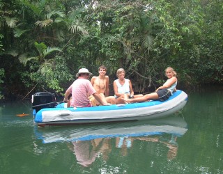 Checking out some of the side rivers off the Chagres