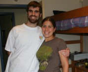 Chris & Amanda in Amanda's dorm room at UW