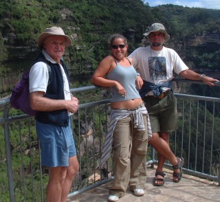 At a stunning overlook in the Blue Mountains