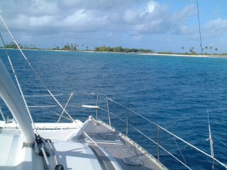 Ocelot entering the Fakarava Tuamotu atoll