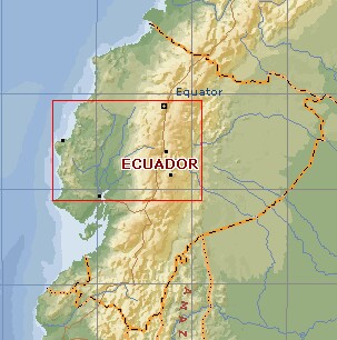 Mainland Ecualdor, on the NW side of South America