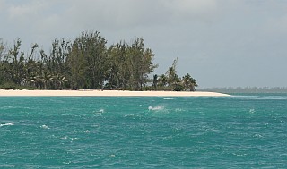 Wind chop inside the Farquhar lagoon