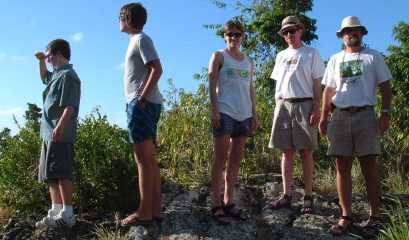 Clinton, Chris, Jeanne, Bob, & Jon on Peak Paradise, St. Martin