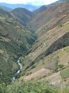 The view down the valley