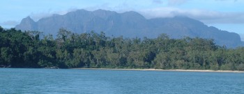 Our Shepherd Bay anchorage on N Hinchinbrook Is.