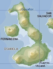 Isabela is the biggest island.  Click here to get a bigger picture