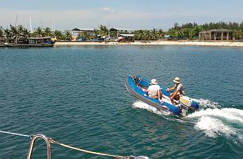 Heading for the machine shop, Kudat boatyard