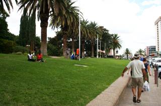 Park in downtown Windhoek, Namibia