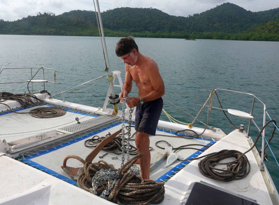 Storm anchor already deployed, working on other anchors