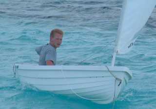 Kenny out for a sail in Nikka
