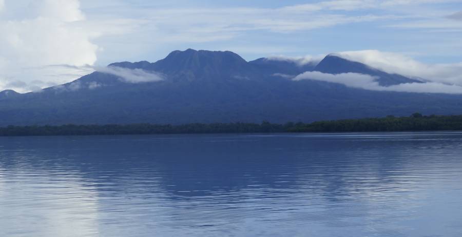 Kolombangara from Vona Vona Lagoon