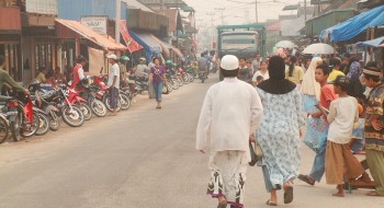 Bustling but fairly primitive Kumai Town