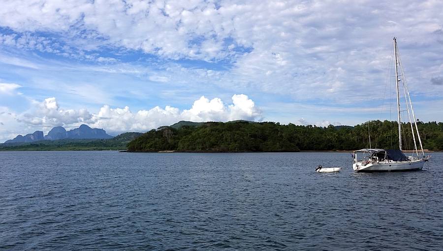 La Grotty in our southern Ulugan anchorage