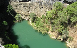 Beautiful, inaccessible Lac Vert, Ankarana.