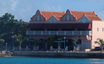 Dutch facades give the town a really unique look in the Caribbean.