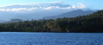 Lovely Sulawesi scenery from the Lonu anchorage
