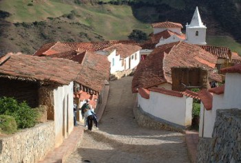 Los Nevados has one street, paved with stones just 3 years ago.