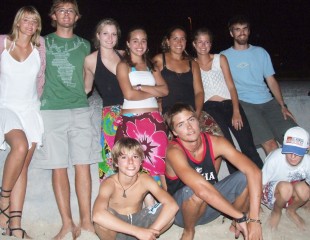 Good friends 12 to 21 on a Thai beach 2007.  Kids from Mahi Mahi, Scud, Ocelot, Vamp & Anon