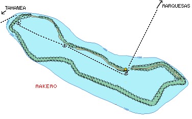 Makemo Atoll.  Click on the map to see a map of the Tuamotus.