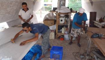 Boy, Max & Houa in the "workshop" under Ocelot