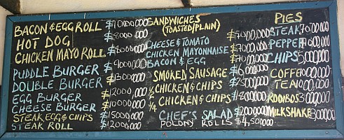 Prices in the millions (Zim $) leaves very little room left on the menu.