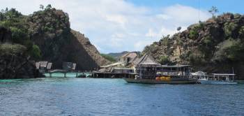 Misool Eco-Resort dock from their mooring