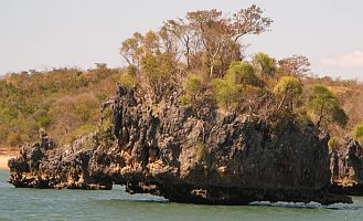 Wild rock formations in Moramba Bay