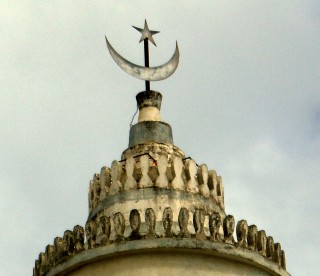 The top of a mosque in Mayotte.