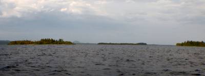 View NE from our Tabek Island anchorage