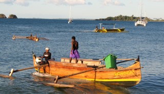 Outrigger at Nosy Komba Maadagascar