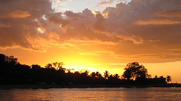 Madagascar coastal sunset