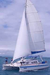 Flat sailing off Fiji