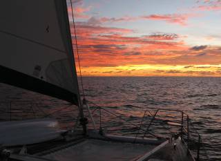 Sunset South China Sea. Why I love cruising.