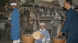 Singapore street scene 1800's