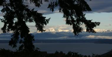 Olympic Mountains from Seattle.  Always breathtaking.