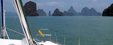 Heading north into Phang Nga Bay, just east of Phuket