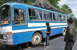 Cooling the bus's brakes with water