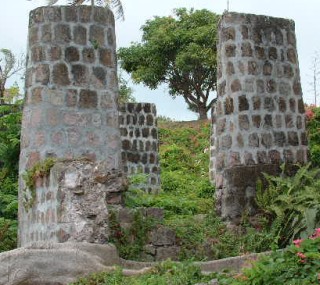 Ruins of an old sugar plantation on Nevis